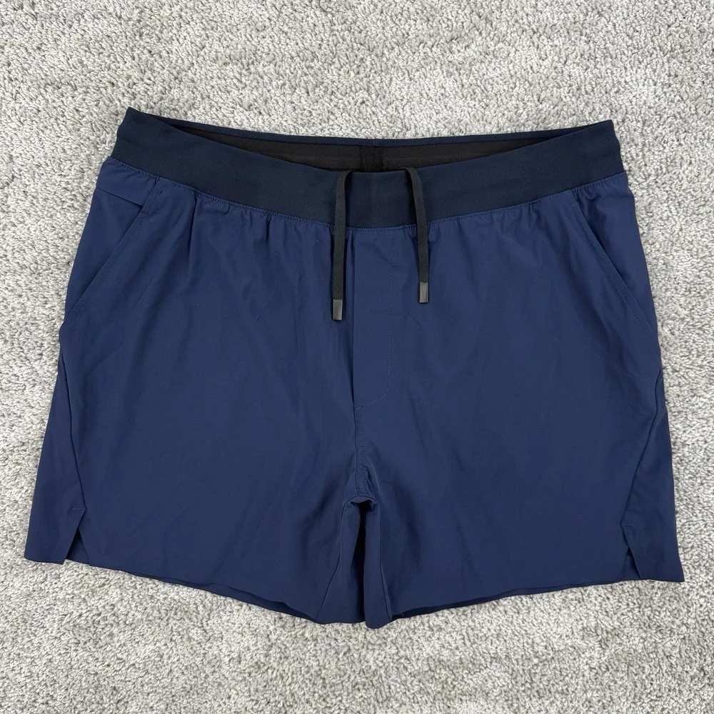 Ten Thousand Set Shorts Men's XL Navy Lined Performance Stretch Workout Gym